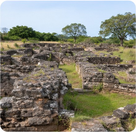 The ancient Gede Ruins near Malindi